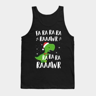 Dinosaur Shirt For Boys Fa Ra Ra Ra Ra T Rex Funny Christmas Tank Top